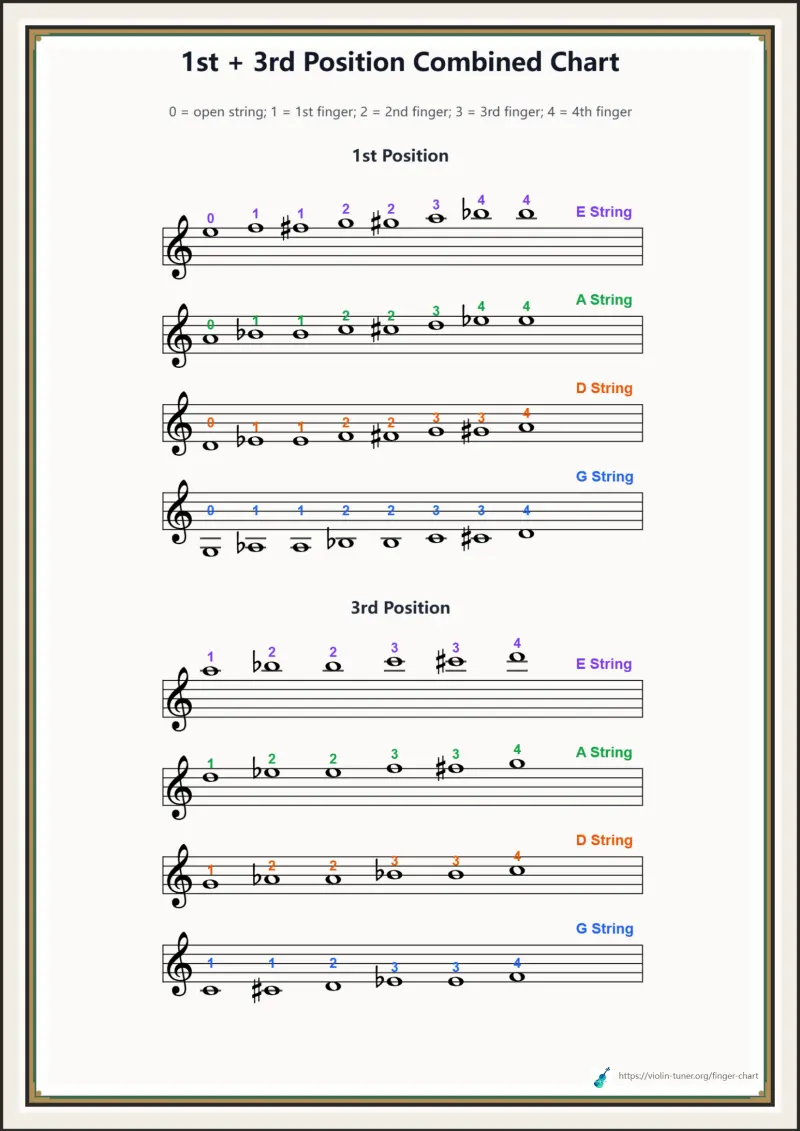 1st + 3rd Position Combined Chart