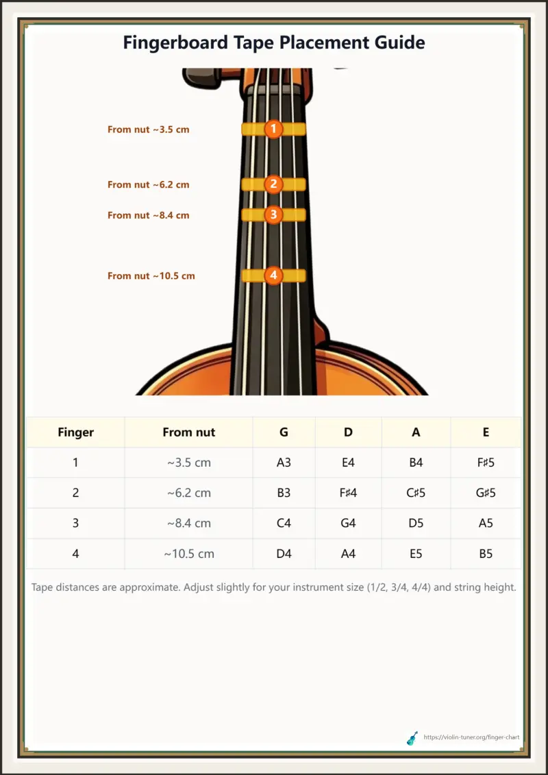 Fingerboard Tape Placement Guide