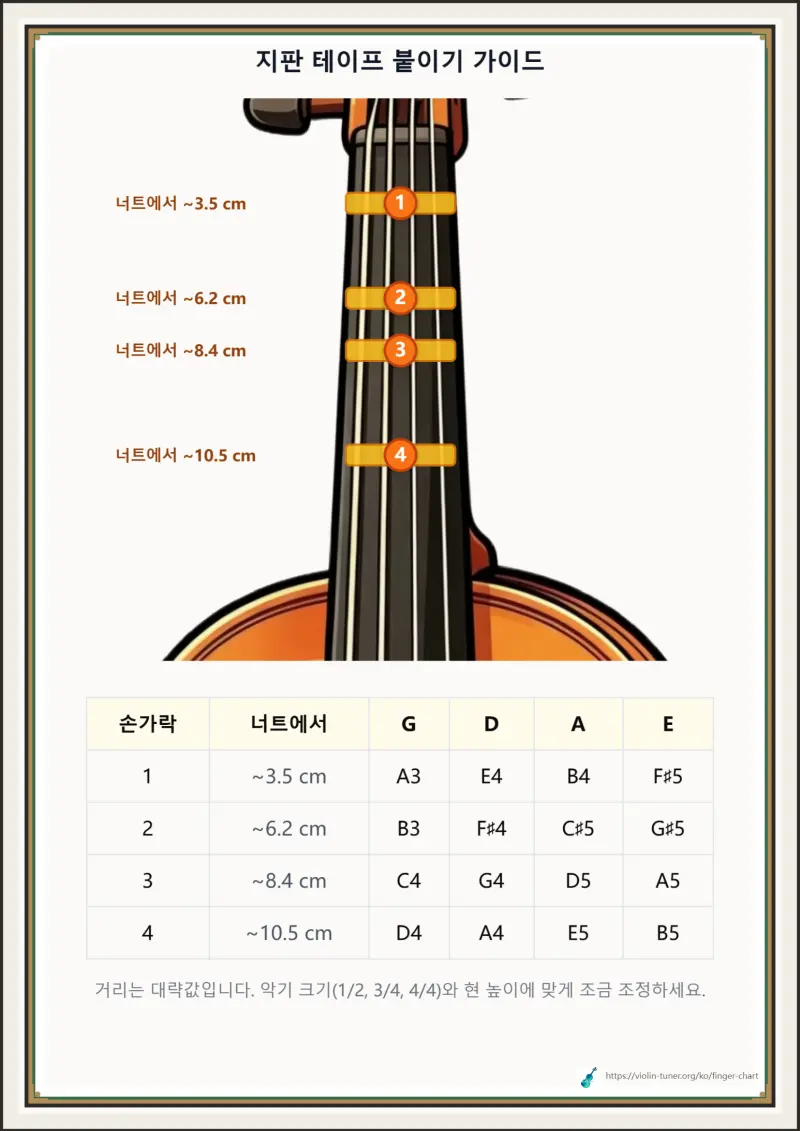 지판 테이프 붙이기 가이드