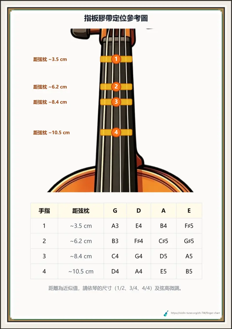 指板膠帶定位參考圖